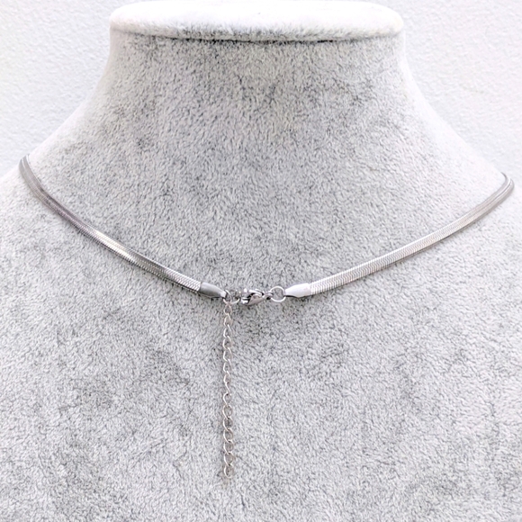 Christian Bible Verse Scripture Thick Herringbone Necklace - Picture 6 of 6